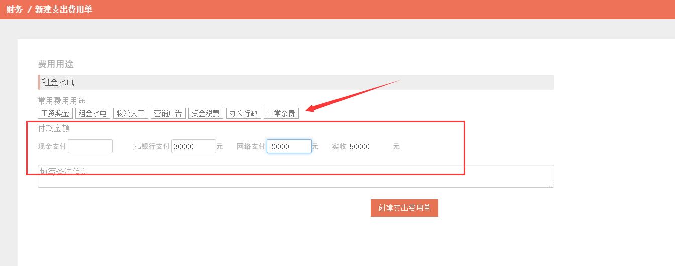 支出费用单3